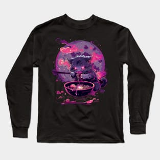 Kawaii Cat Art Long Sleeve T-Shirt